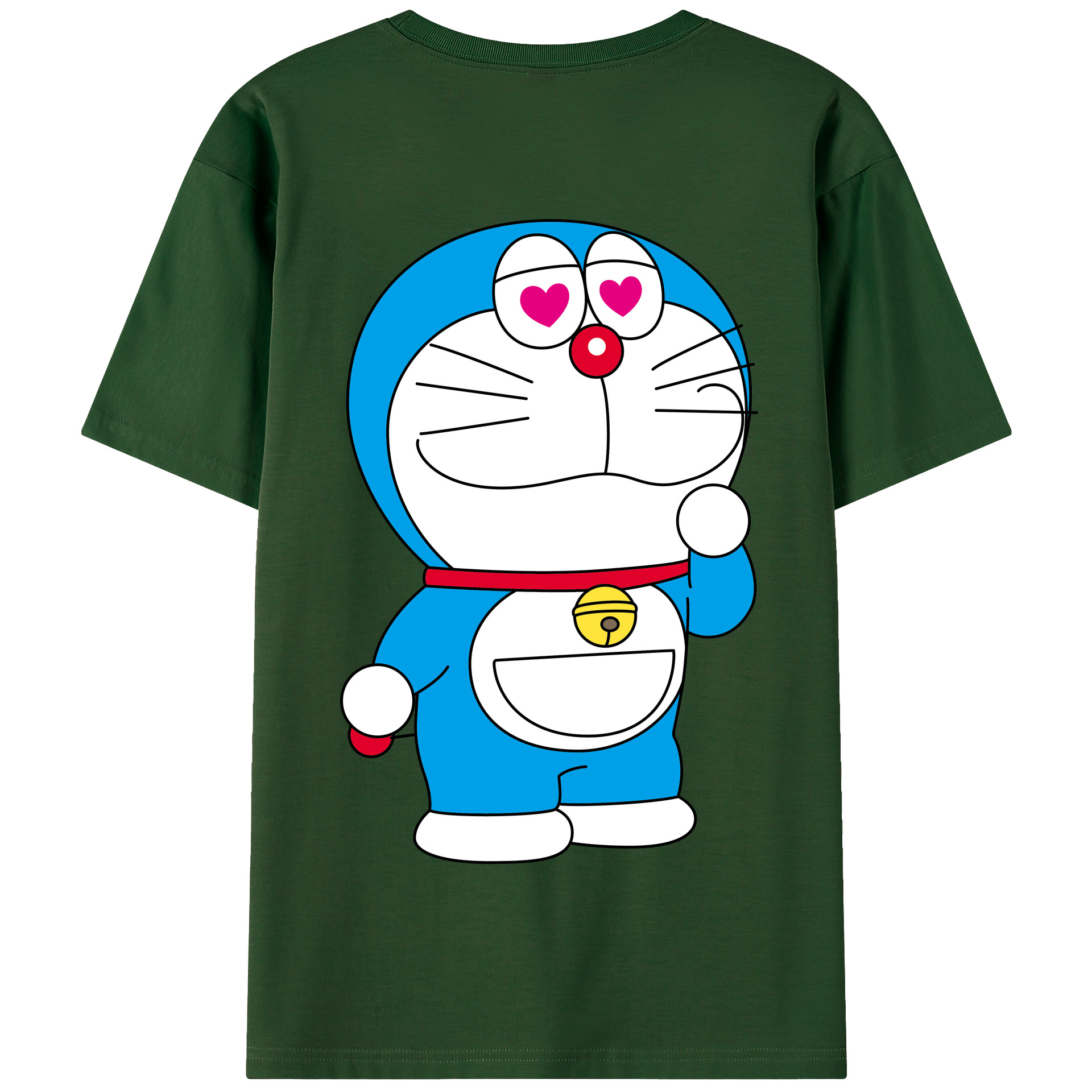 （画像用） ドラえもん Doraemon 綿100％半袖Tシャツ（背面プリント）
